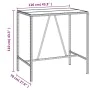 Gartentisch und Hocker Set 5 Teile aus Akazienholz PE Rattan schwarz von vidaXL, Gartensets - Ref: Foro24-3187676, Preis: 257...