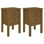 Nachttische 2 Stück honigbraunes Kiefernholz 40x35x61,5 cm von vidaXL, Nachttische - Ref: Foro24-813696, Preis: 94,59 €, Raba...