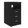 Escritorio de madera de ingeniería negro 140x50x76 cm by vidaXL, Desks - Ref: Foro24-3054781, Price: 168,25 €, Discount: %