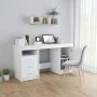 Weißer Sperrholzschreibtisch 140x50x76 cm von vidaXL, Schreibtische - Ref: Foro24-3054780, Preis: 160,06 €, Rabatt: %