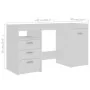 Weißer Sperrholzschreibtisch 140x50x76 cm von vidaXL, Schreibtische - Ref: Foro24-3054780, Preis: 160,06 €, Rabatt: %