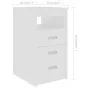 Weißer Sperrholzschreibtisch 140x50x76 cm von vidaXL, Schreibtische - Ref: Foro24-3054780, Preis: 160,06 €, Rabatt: %