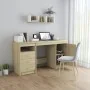Sonoma Oak Engineered Wood Desk 140x50x76 cm by vidaXL, Desks - Ref: Foro24-3054783, Price: 155,93 €, Discount: %