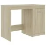 Sonoma Oak Engineered Wood Desk 140x50x76 cm by vidaXL, Desks - Ref: Foro24-3054783, Price: 155,93 €, Discount: %