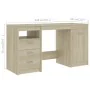Schreibtisch aus Sonoma-Eichenholzwerkstoff, 140 x 50 x 76 cm von vidaXL, Schreibtische - Ref: Foro24-3054783, Preis: 155,93 ...