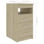 Sonoma Oak Engineered Wood Desk 140x50x76 cm by vidaXL, Desks - Ref: Foro24-3054783, Price: 155,93 €, Discount: %