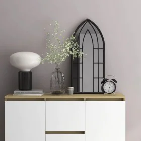 Black iron mirror for indoor use 70x30 cm by vidaXL, Mirrors - Ref: Foro24-3093526, Price: 82,96 €, Discount: %