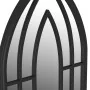 Black iron mirror for indoor use 70x30 cm by vidaXL, Mirrors - Ref: Foro24-3093526, Price: 82,96 €, Discount: %