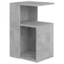 Gray concrete plywood side table 36x30x56 cm by vidaXL, Side tables - Ref: Foro24-802997, Price: 32,63 €, Discount: %