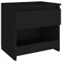 Mesita de noche de madera contrachapada negro 40x30x39 cm de vidaXL, Mesitas de noche - Ref: Foro24-803445, Precio: 34,38 €, ...