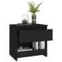 Mesita de noche de madera contrachapada negro 40x30x39 cm de vidaXL, Mesitas de noche - Ref: Foro24-803445, Precio: 34,38 €, ...