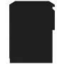 Mesita de noche de madera contrachapada negro 40x30x39 cm de vidaXL, Mesitas de noche - Ref: Foro24-803445, Precio: 34,38 €, ...