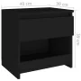 Mesita de noche de madera contrachapada negro 40x30x39 cm de vidaXL, Mesitas de noche - Ref: Foro24-803445, Precio: 34,38 €, ...