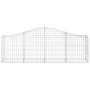 Gabion baskets 6 pcs arch shape iron 200x30x60/80 cm by vidaXL, Pots and planters - Ref: Foro24-3145392, Price: 462,15 €, Dis...