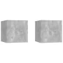 Mesitas de noche 2 unidades gris hormigón 30,5x30x30cm de vidaXL, Mesitas de noche - Ref: Foro24-3079719, Precio: 46,46 €, De...