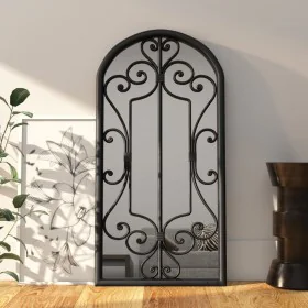 Schwarzer Innenraumspiegel aus Eisen, 70x30 cm. von vidaXL, Spiegel - Ref: Foro24-3093546, Preis: 90,83 €, Rabatt: %