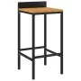 Bar table and garden stools 5 pieces acacia wood PE rattan black by vidaXL, Garden sets - Ref: Foro24-3187724, Price: 349,96 ...