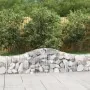 Gabion baskets 4 pcs arch shape iron 200x30x40/60 cm by vidaXL, Pots and planters - Ref: Foro24-3145369, Price: 194,08 €, Dis...