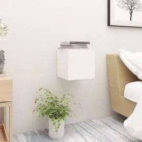 White engineered wood bedside table 30.5x30x30 cm by vidaXL, Nightstands - Ref: Foro24-3079706, Price: 30,69 €, Discount: %