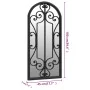 Schwarzer Eisen-Innenspiegel 100x45 cm von vidaXL, Spiegel - Ref: Foro24-3093544, Preis: 120,92 €, Rabatt: %