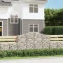 Gabion baskets 3 pcs arch shape iron 200x30x120/140 cm by vidaXL, Pots and planters - Ref: Foro24-3145452, Price: 258,56 €, D...