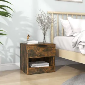 Bedside table made of plywood in a smoked oak color by vidaXL, Nightstands - Ref: Foro24-817045, Price: 36,42 €, Discount: %