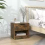 Bedside table made of plywood in a smoked oak color by vidaXL, Nightstands - Ref: Foro24-817045, Price: 36,38 €, Discount: %
