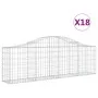 Gabion baskets 18 pcs arch shape iron 200x30x60/80 cm by vidaXL, Pots and planters - Ref: Foro24-3145402, Price: 1,00 €, Disc...