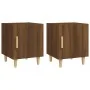Nachttische 2 Stück braunes Eichensperrholz von vidaXL, Nachttische - Ref: Foro24-817314, Preis: 46,48 €, Rabatt: %