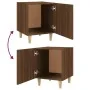 Nachttische 2 Stück braunes Eichensperrholz von vidaXL, Nachttische - Ref: Foro24-817314, Preis: 46,48 €, Rabatt: %