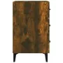 Smoked oak engineered wood bedside table 40x40x66 cm by vidaXL, Nightstands - Ref: Foro24-817324, Price: 46,45 €, Discount: %