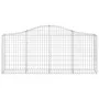 Gabion baskets 15 units, arched shape, iron, 200x30x80/100 cm by vidaXL, Pots and planters - Ref: Foro24-3145422, Price: 1,00...