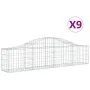 Gabionenkörbe 9 Stück Bogenform Eisen 200x30x40/60 cm von vidaXL, Töpfe und Pflanzgefäße - Ref: Foro24-3145374, Preis: 470,99...