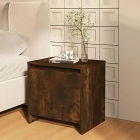 Nachttisch aus geräuchertem Eichenholzwerkstoff, 45 x 34 x 44,5 cm von vidaXL, Nachttische - Ref: Foro24-813044, Preis: 33,78...