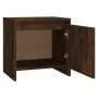 Smoked oak engineered wood bedside table 45x34x44.5 cm by vidaXL, Nightstands - Ref: Foro24-813044, Price: 33,77 €, Discount: %