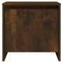 Smoked oak engineered wood bedside table 45x34x44.5 cm by vidaXL, Nightstands - Ref: Foro24-813044, Price: 33,77 €, Discount: %