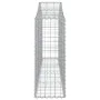 Gabionenkörbe, 18 Stück, Bogenform aus Eisen, 200 x 30 x 80/100 cm von vidaXL, Töpfe und Pflanzgefäße - Ref: Foro24-3145423, ...