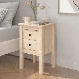 Solid pine wood bedside table 40x35x61.5 cm by vidaXL, Nightstands - Ref: Foro24-813689, Price: 56,66 €, Discount: %