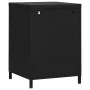 Bedside tables 2 units black steel 35x35x51 cm by vidaXL, Nightstands - Ref: Foro24-3095221, Price: 146,53 €, Discount: %