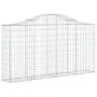 Gabion baskets 10 pcs iron arch shape 200x30x100/120 cm by vidaXL, Pots and planters - Ref: Foro24-3145438, Price: 800,56 €, ...