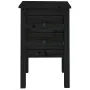 Mesitas de noche 2 uds madera maciza de pino negro 40x35x61,5cm de vidaXL, Mesitas de noche - Ref: Foro24-813698, Precio: 76,...