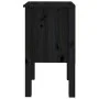 Mesitas de noche 2 uds madera maciza de pino negro 40x35x61,5cm de vidaXL, Mesitas de noche - Ref: Foro24-813698, Precio: 76,...
