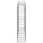 Gabionenkörbe, 2 Stück, Bogenform aus Eisen, 200 x 30 x 120/140 cm von vidaXL, Töpfe und Pflanzgefäße - Ref: Foro24-3145451, ...