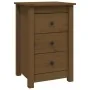 Mesitas de noche 2 uds madera de pino marrón miel 40x35x61,5 cm de vidaXL, Mesitas de noche - Ref: Foro24-813706, Precio: 116...