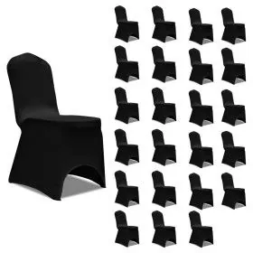 Elastic chair cover 24 units black by vidaXL, Covers - Ref: Foro24-3051639, Price: 109,08 €, Discount: %