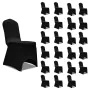 Elastischer Stuhlbezug 24 Einheiten schwarz von vidaXL, Abdeckungen - Ref: Foro24-3051639, Preis: 109,08 €, Rabatt: %