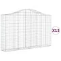 Gabionenkörbe 13 Stk. Bogenform Eisen 200x30x120/140 cm von vidaXL, Töpfe und Pflanzgefäße - Ref: Foro24-3145462, Preis: 1,00...
