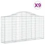 Gabionenkörbe 9 Stück Bogenform Eisen 200x30x100/120 cm von vidaXL, Töpfe und Pflanzgefäße - Ref: Foro24-3145437, Preis: 691,...