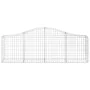 Gabion baskets 2 pcs arch shape iron 200x30x60/80 cm by vidaXL, Pots and planters - Ref: Foro24-3145388, Price: 156,02 €, Dis...