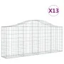 13 units of arched iron gabion baskets 200x30x80/100 cm by vidaXL, Pots and planters - Ref: Foro24-3145420, Price: 912,33 €, ...